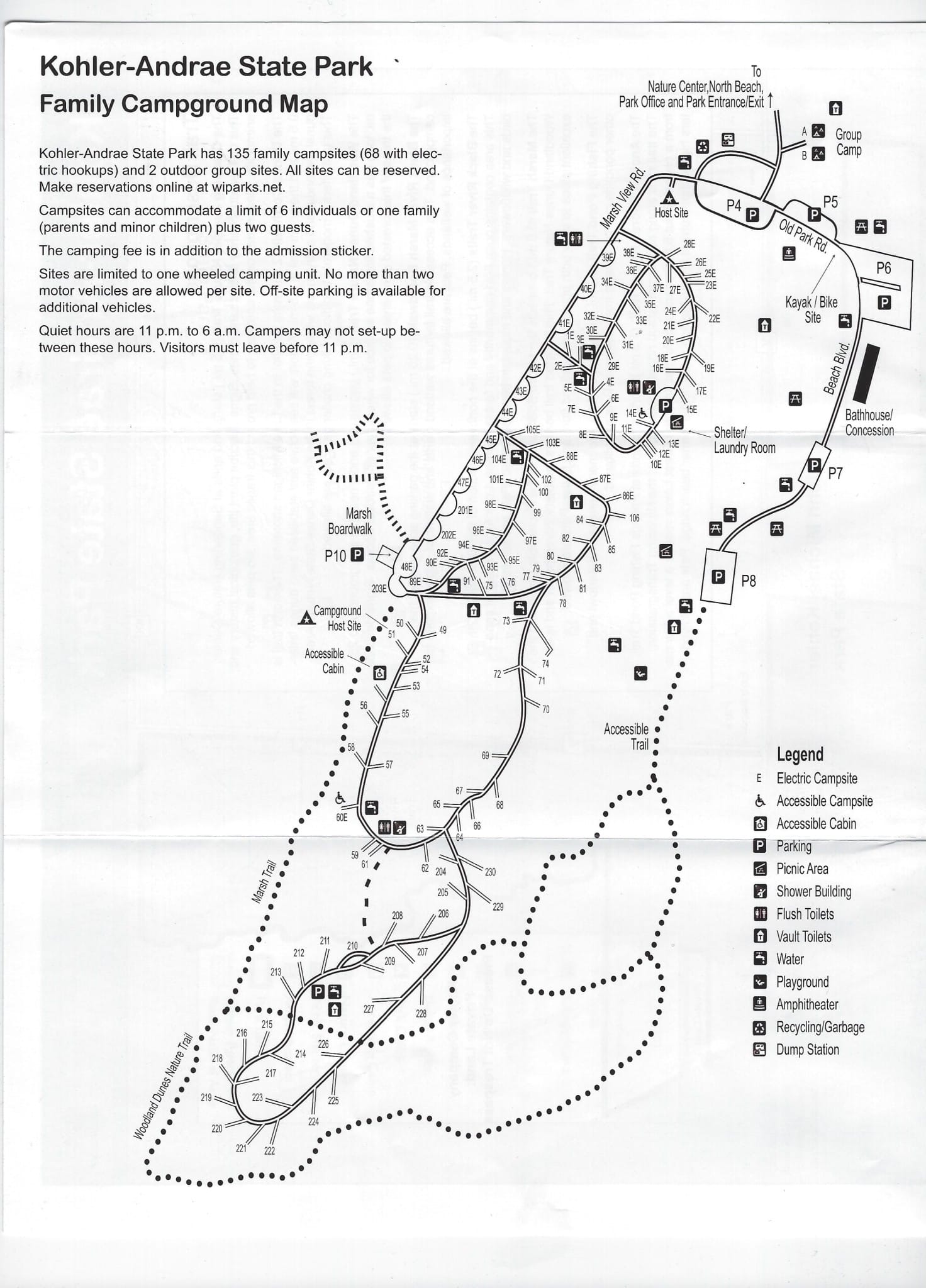 Kohler-Andrae State Park Campground