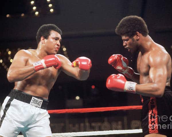 Boxers muhammad ali and leon spinks bettmann