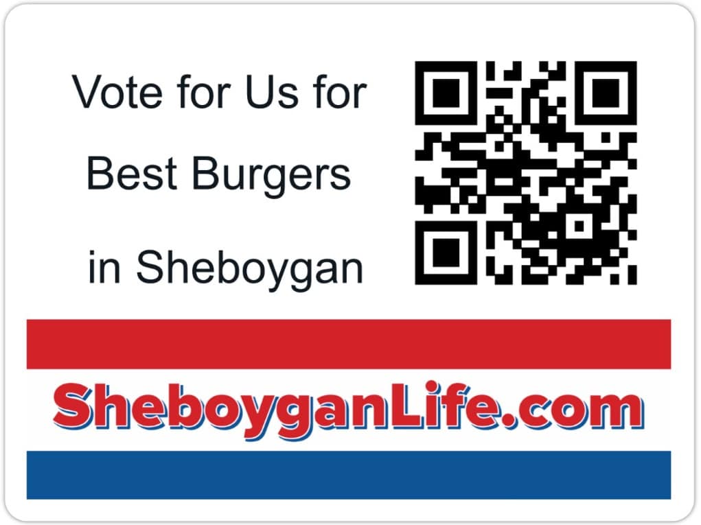 Vote for us for best burger in sheboygan