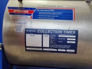 Usps parcial collection box post office lobby location 1