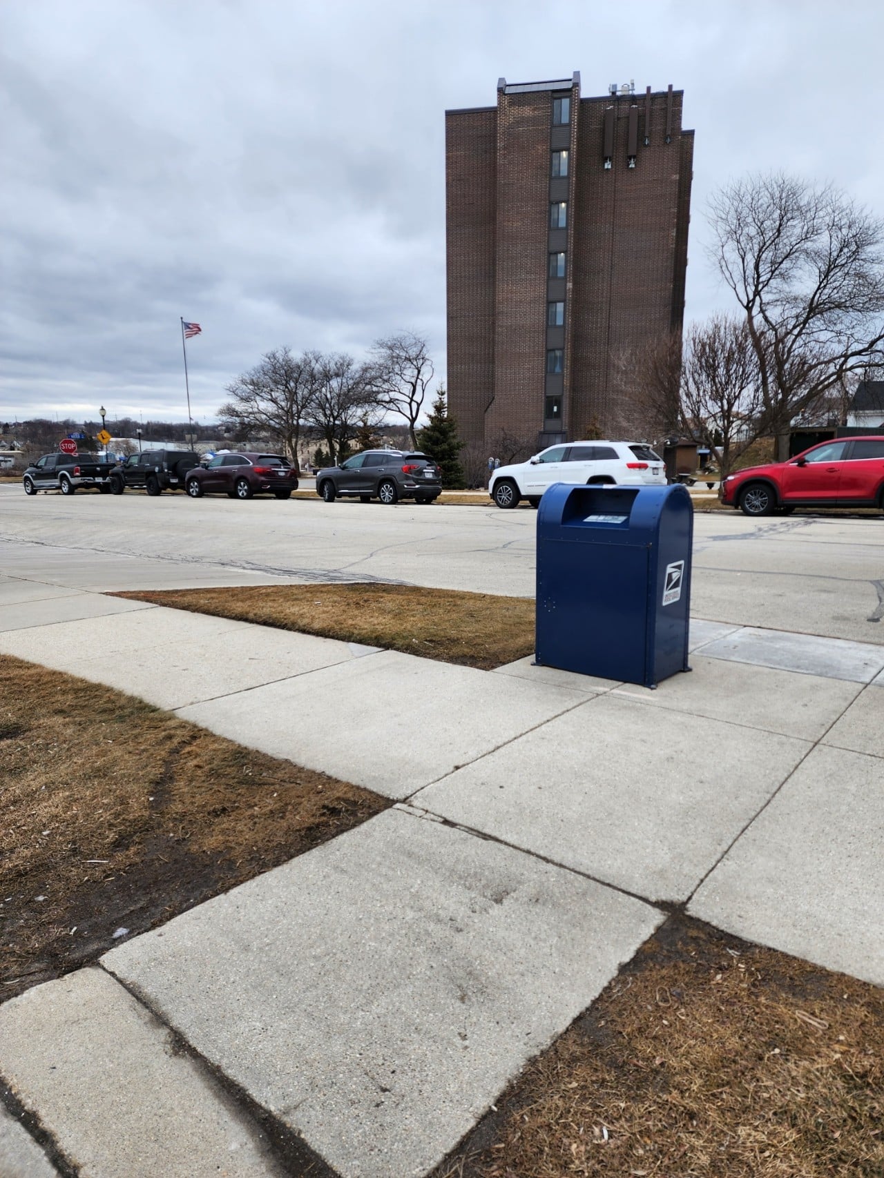 Usps standard collection box post office location rotated 1