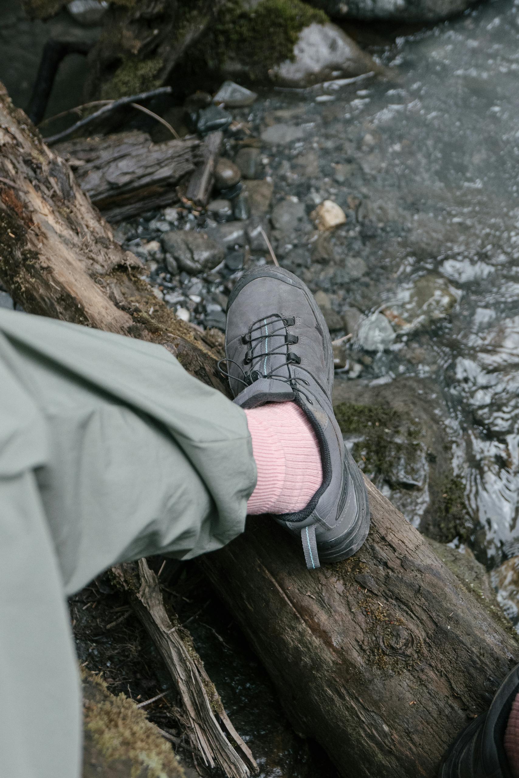 Photo of a person wearing a gray shoe volunteers needed: help reroute the ice age trail in greenbush